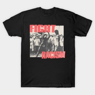 fight racism vintage 80s T-Shirt